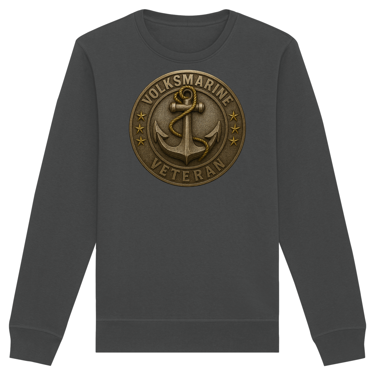 Volksmarine Veteran - Metalleffekt - Organic Basic Unisex Sweatshirt