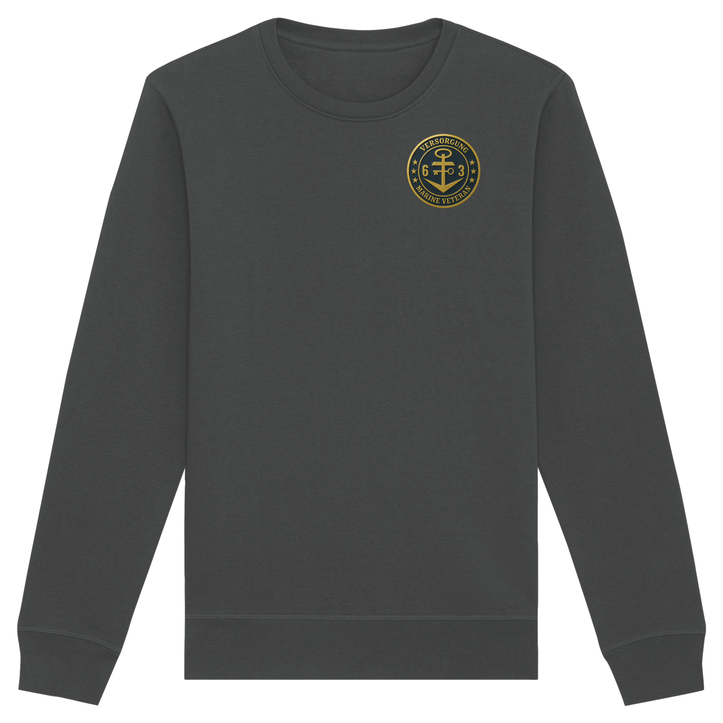 Marine Veteran 63er VERSORGUNG - Metalleffekt - Organic Basic Unisex Sweatshirt