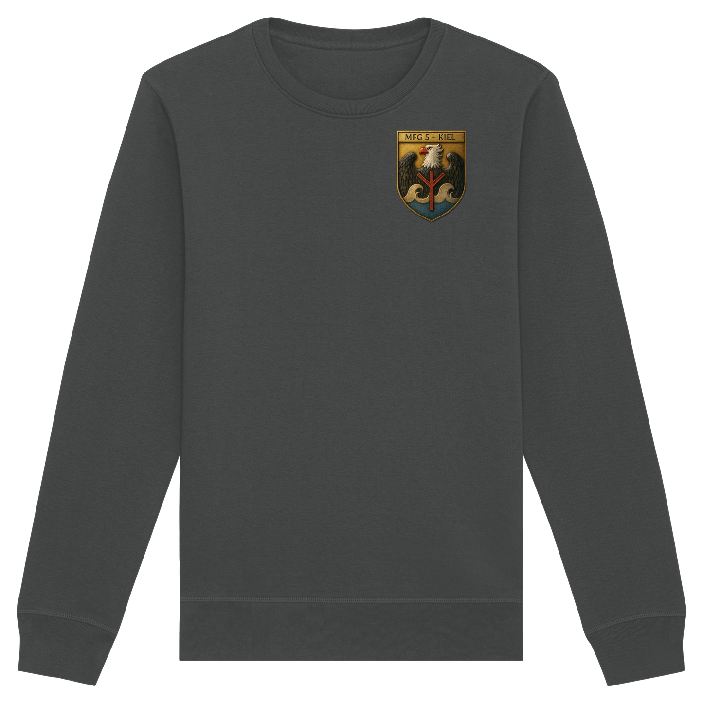 Wappen MFG5 - KIEL - Metalleffekt - Organic Basic Unisex Sweatshirt