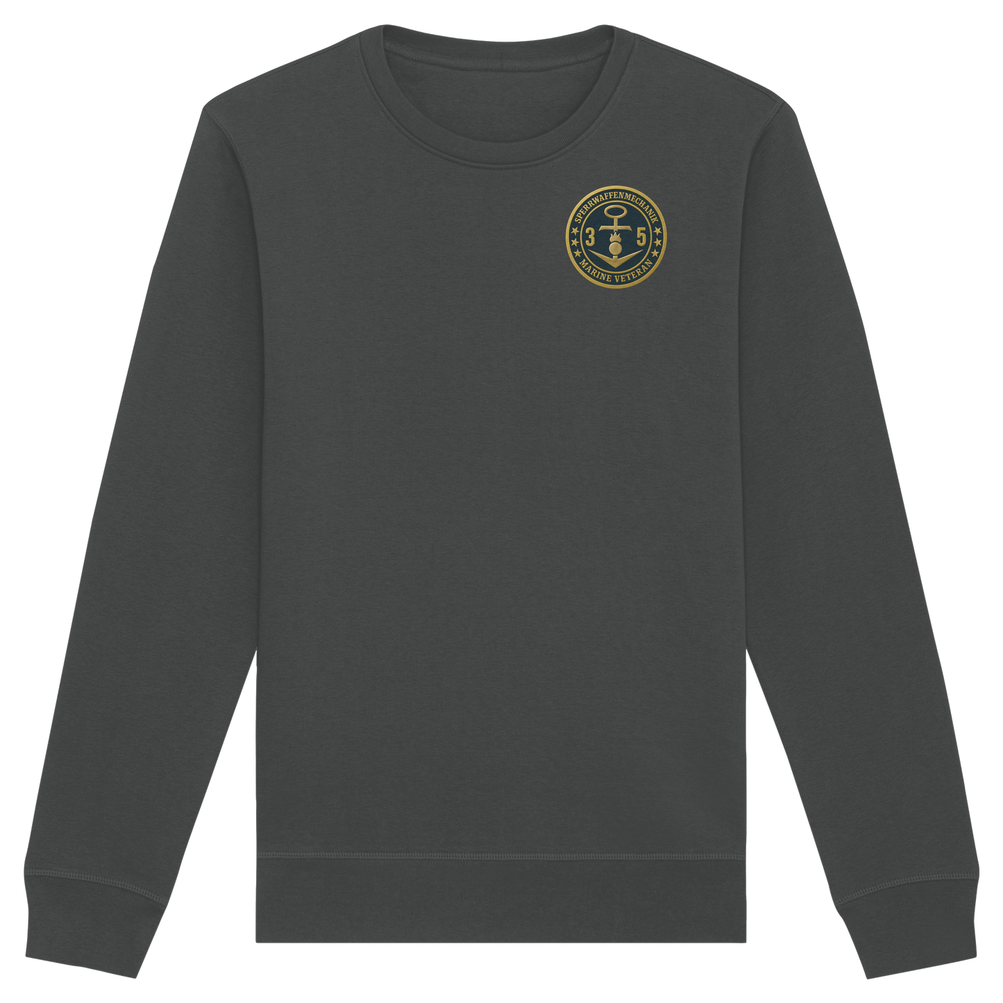 Marine Veteran 35er SPERRWAFFENMECHANIK - Metalleffekt  - Organic Basic Unisex Sweatshirt