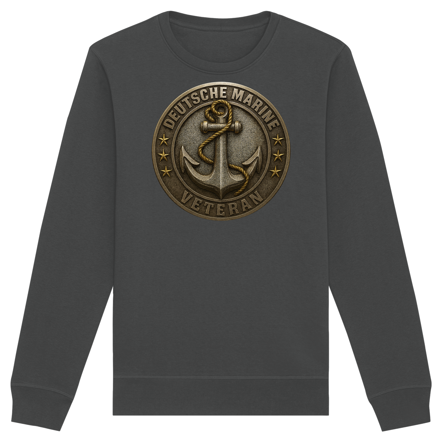 Deutsche Marine Veteran - Metalleffekt - Organic Basic Unisex Sweatshirt