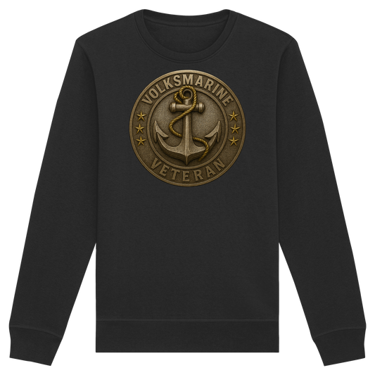 Volksmarine Veteran - Metalleffekt - Organic Basic Unisex Sweatshirt