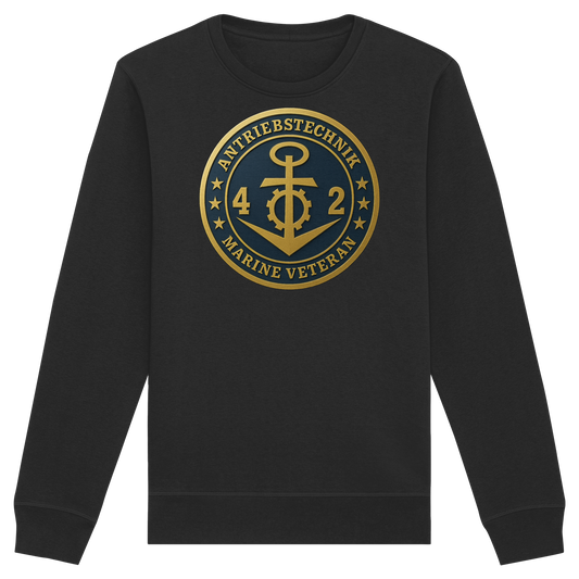 Marine Veteran 42er ANTRIEBSTECHNIK - Metalleffekt - Organic Basic Unisex Sweatshirt