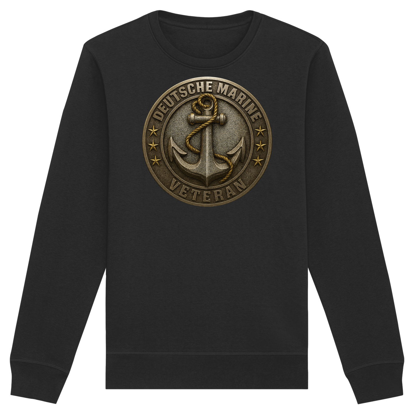 Deutsche Marine Veteran - Metalleffekt - Organic Basic Unisex Sweatshirt