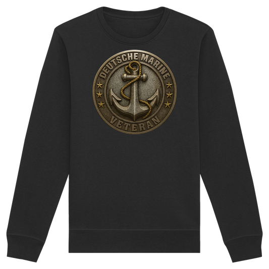Deutsche Marine Veteran - Metalleffekt - Organic Basic Unisex Sweatshirt