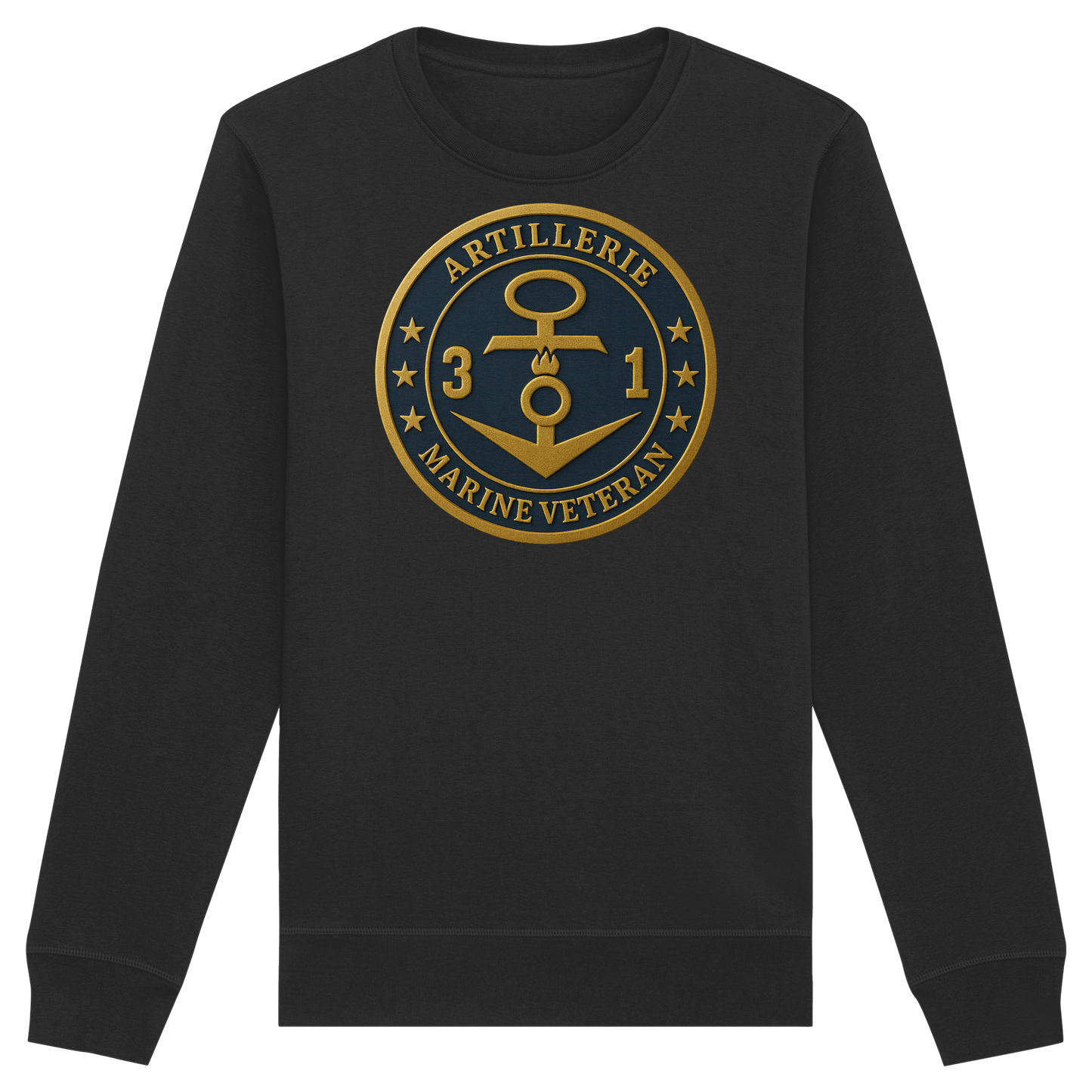 Marine Veteran 31er ARTILLERIE - Metalleffekt - Organic Basic Unisex Sweatshirt