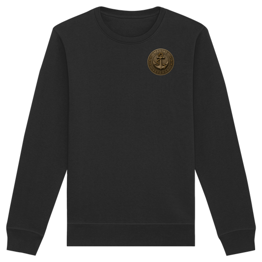 Marine Veteran  - Metalleffekt - Organic Basic Unisex Sweatshirt