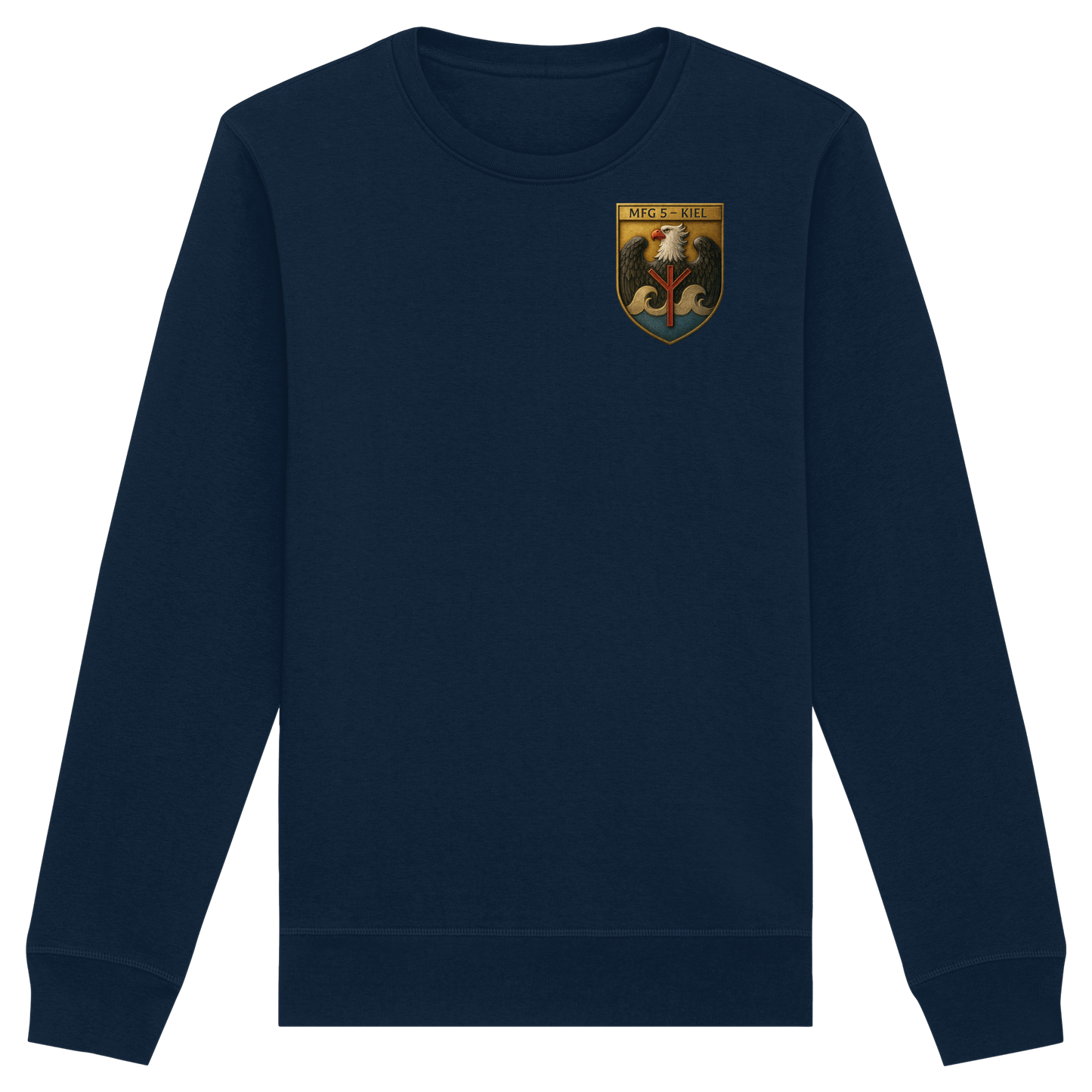 Wappen MFG5 - KIEL - Metalleffekt - Organic Basic Unisex Sweatshirt