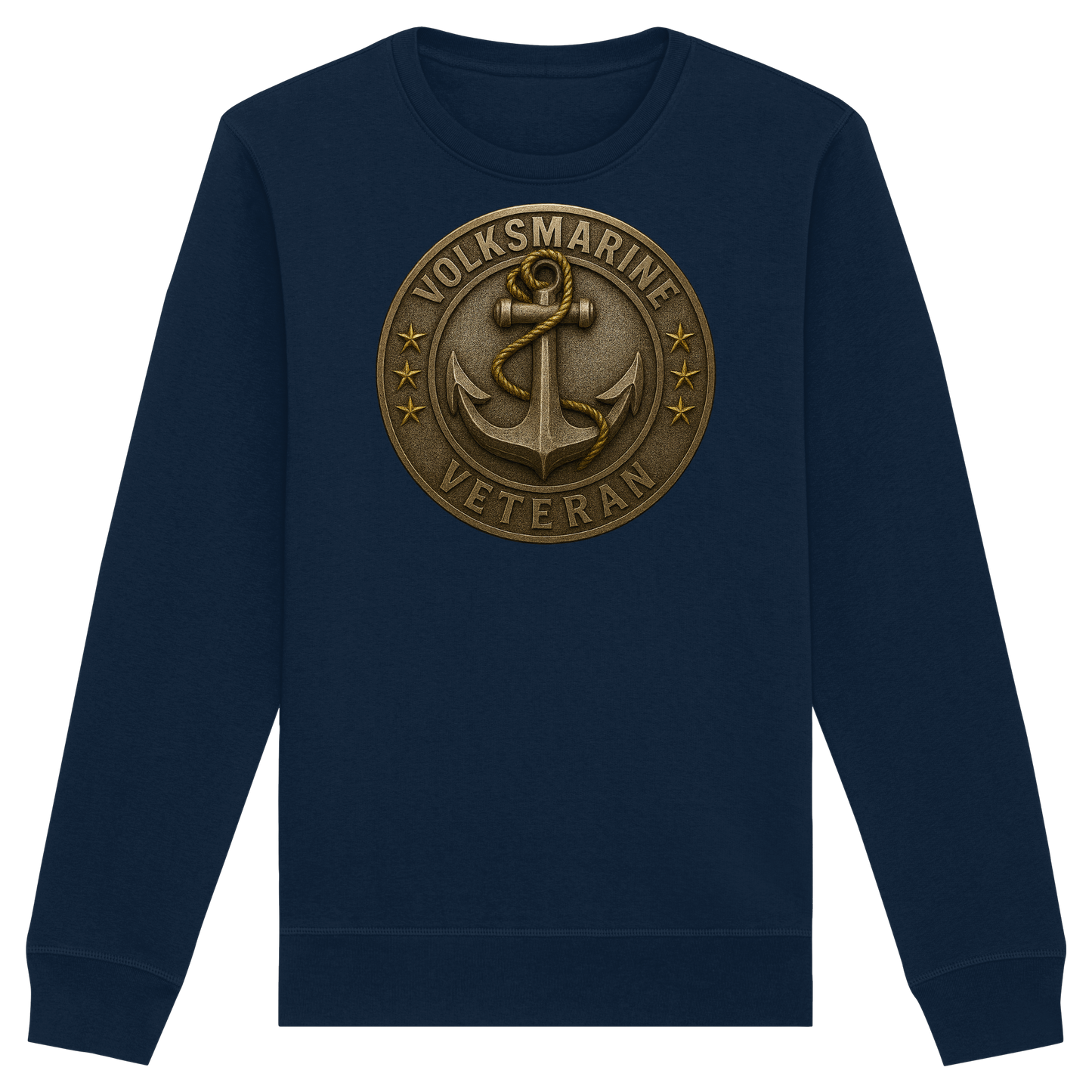 Volksmarine Veteran - Metalleffekt - Organic Basic Unisex Sweatshirt