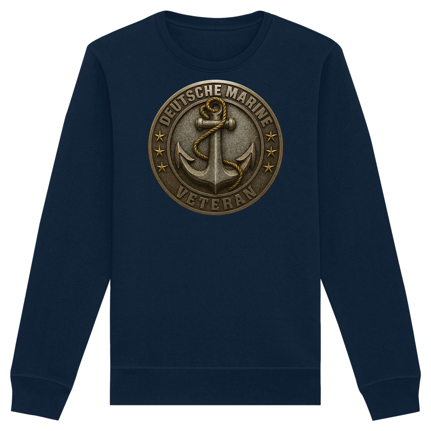 Deutsche Marine Veteran - Metalleffekt - Organic Basic Unisex Sweatshirt