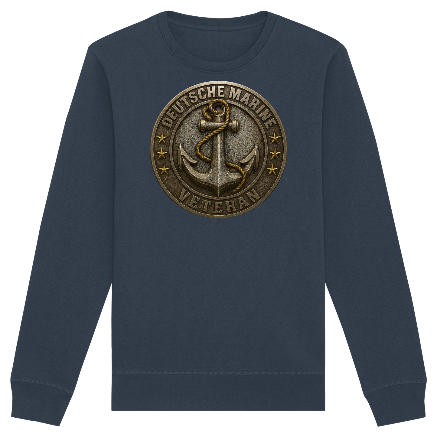 Deutsche Marine Veteran - Metalleffekt - Organic Basic Unisex Sweatshirt