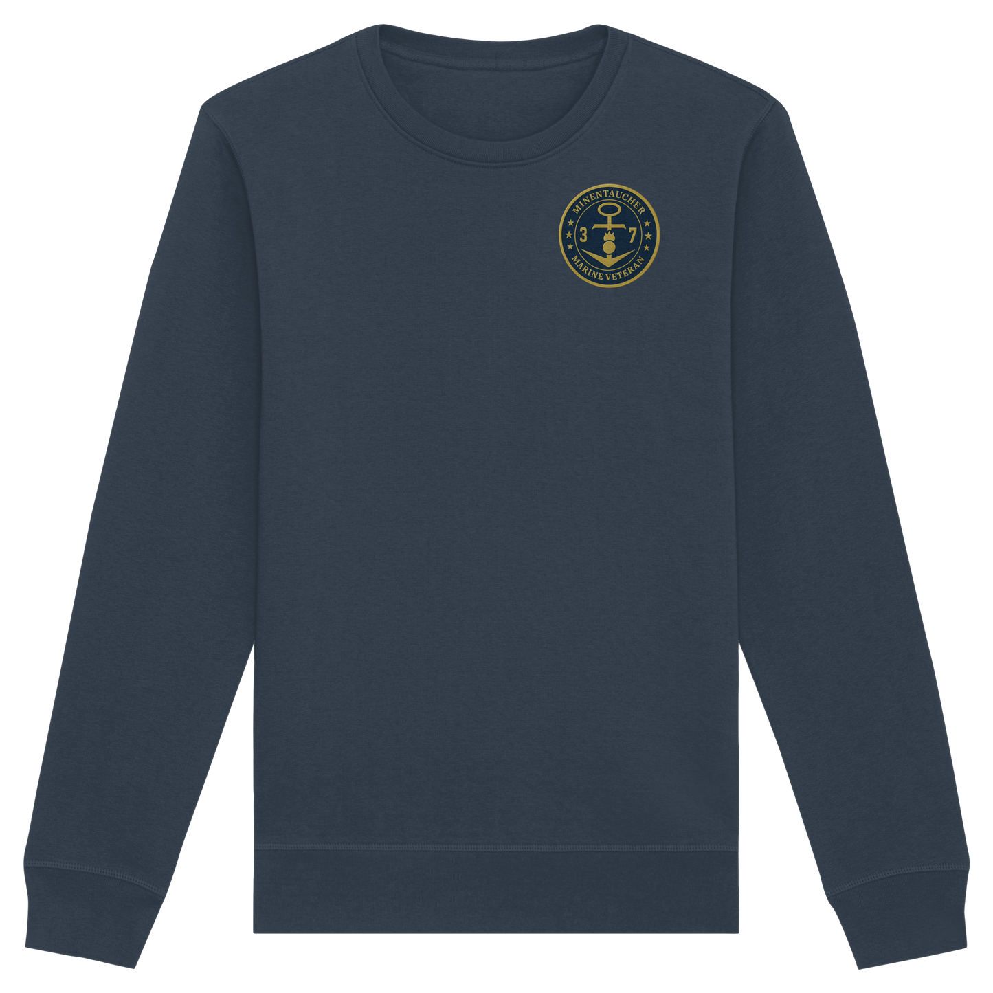 Marine Veteran 37er MINENTAUCHER - Metalleffekt - Organic Basic Unisex Sweatshirt