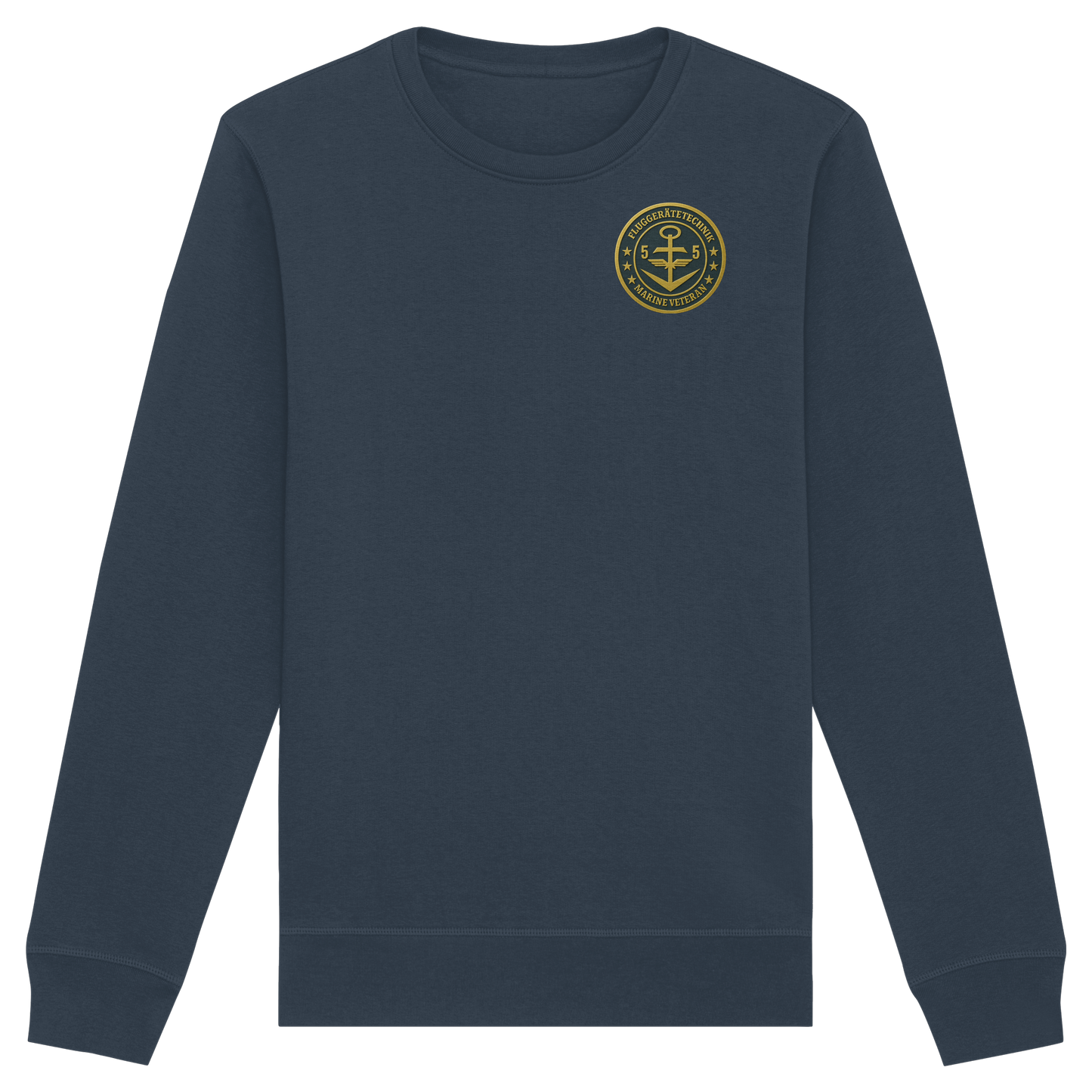 Marine Veteran 55er FLUGGERÄTETECHNIK - Metalleffekt - Organic Basic Unisex Sweatshirt