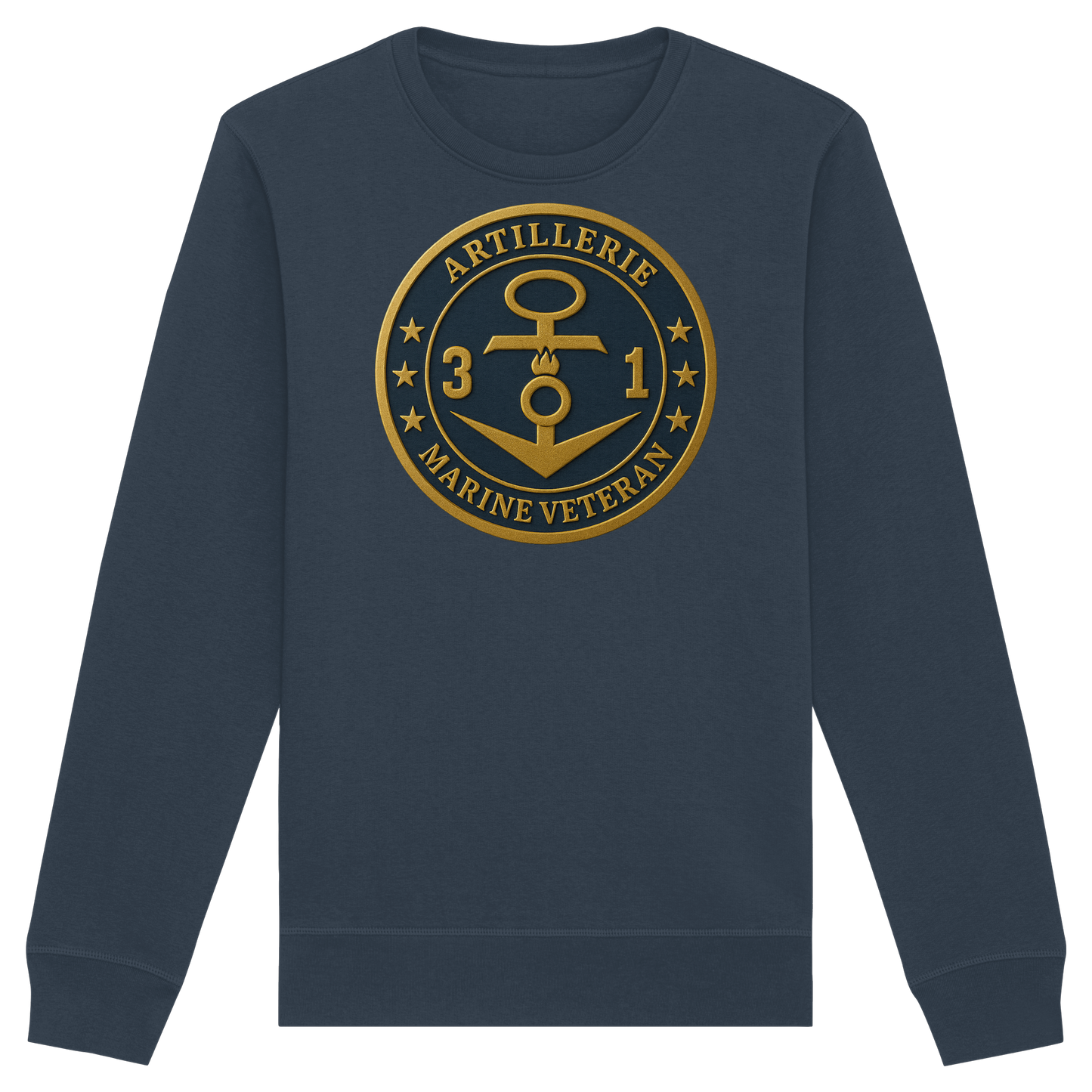 Marine Veteran 31er ARTILLERIE - Metalleffekt - Organic Basic Unisex Sweatshirt