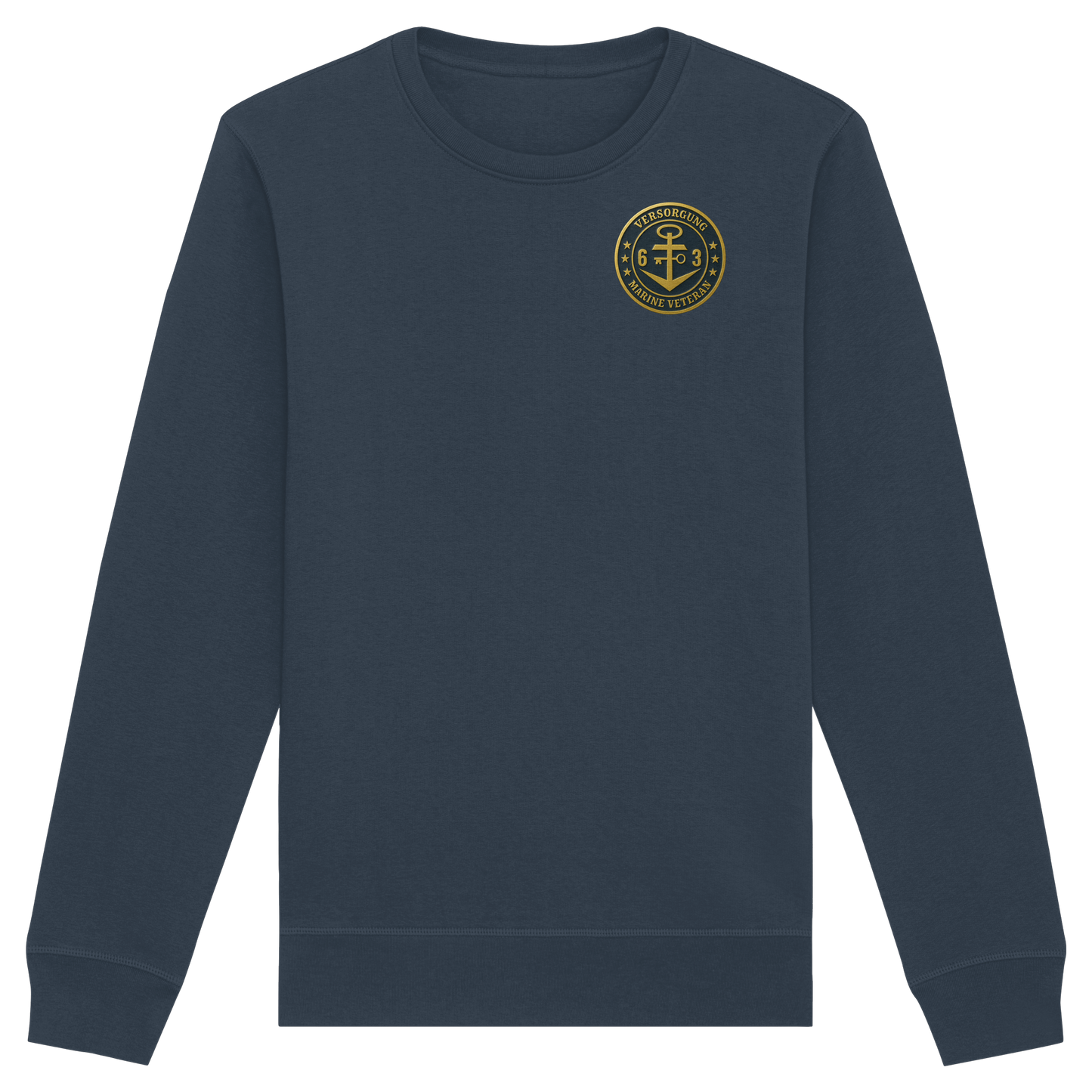 Marine Veteran 63er VERSORGUNG - Metalleffekt - Organic Basic Unisex Sweatshirt