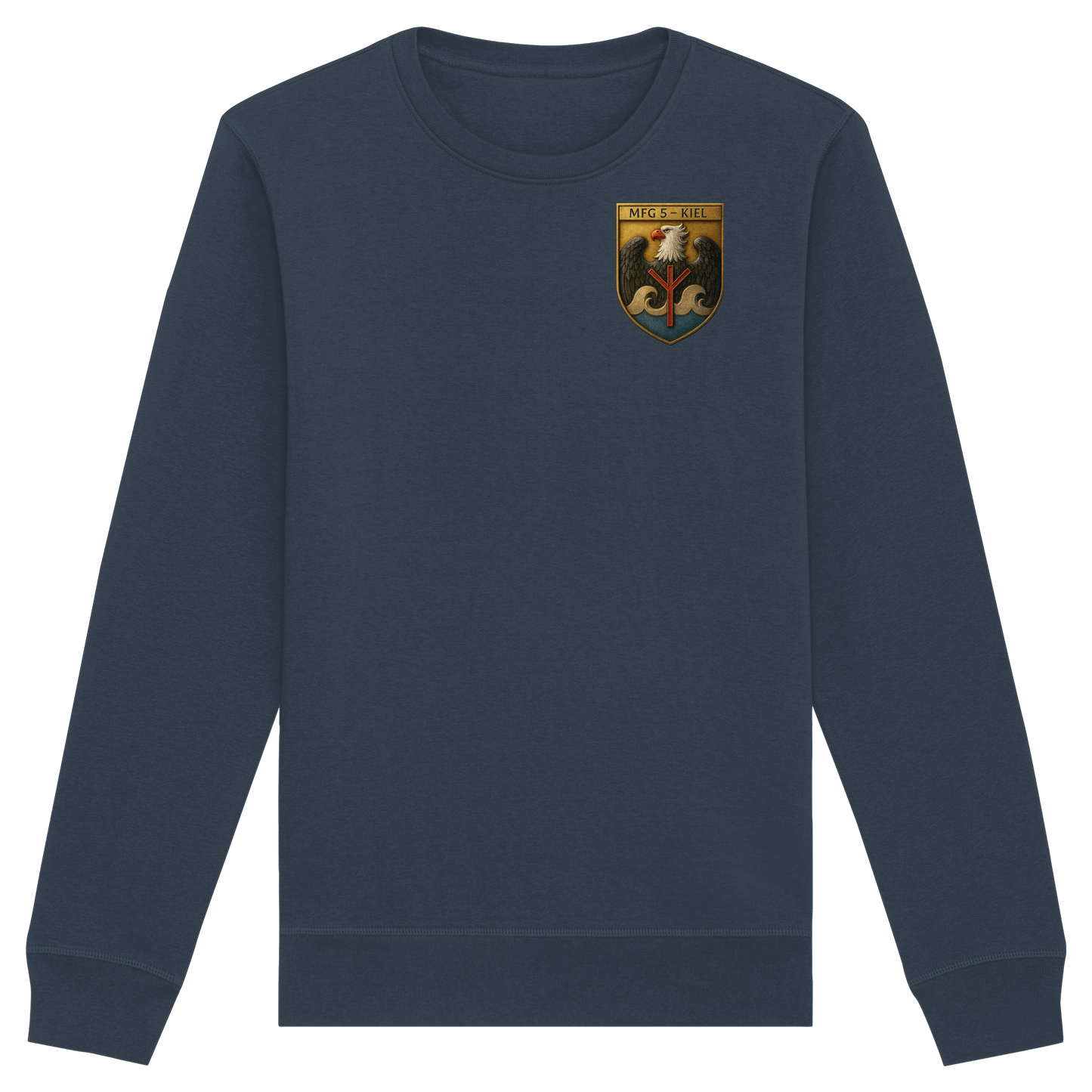 Wappen MFG5 - KIEL - Metalleffekt - Organic Basic Unisex Sweatshirt