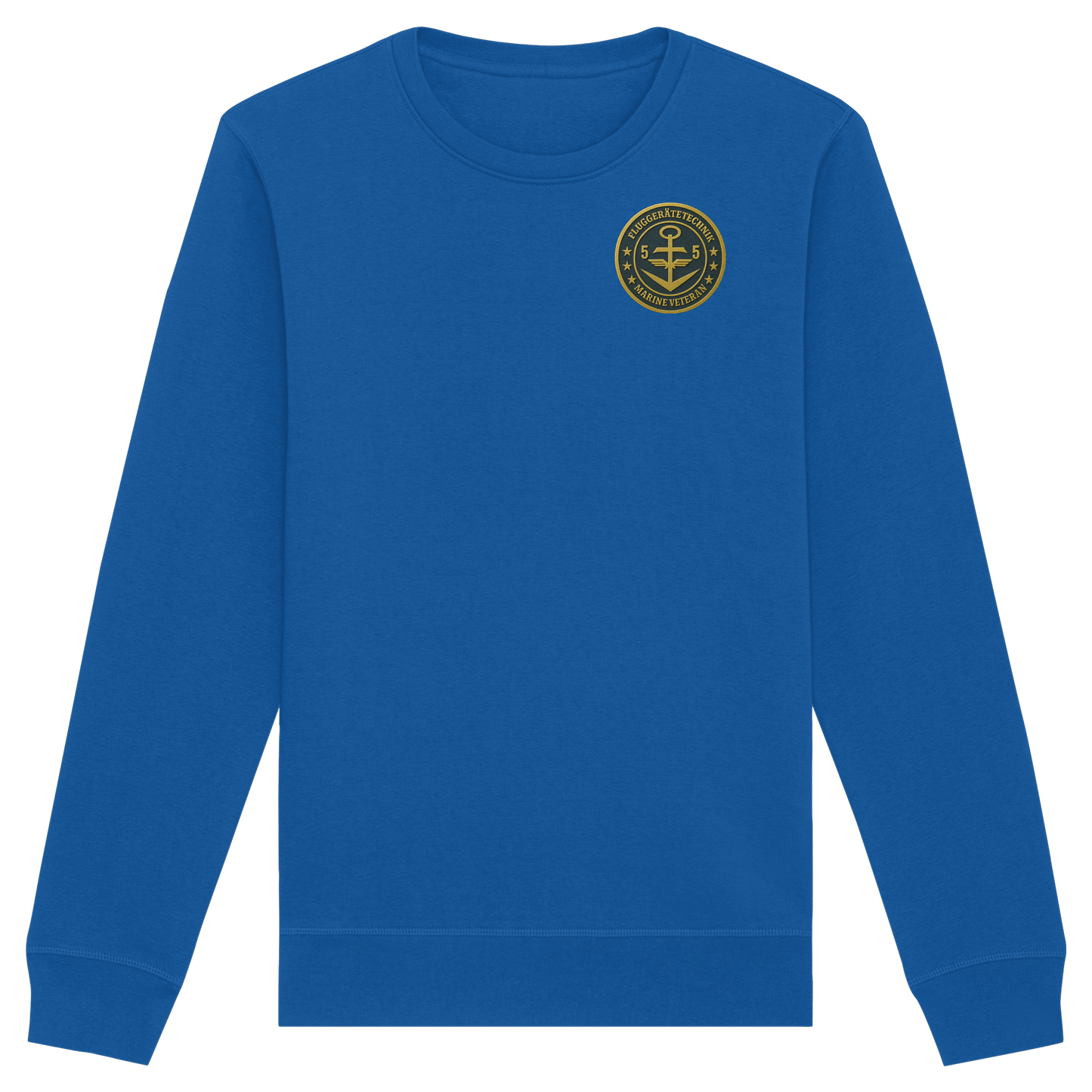 Marine Veteran 55er FLUGGERÄTETECHNIK - Metalleffekt - Organic Basic Unisex Sweatshirt