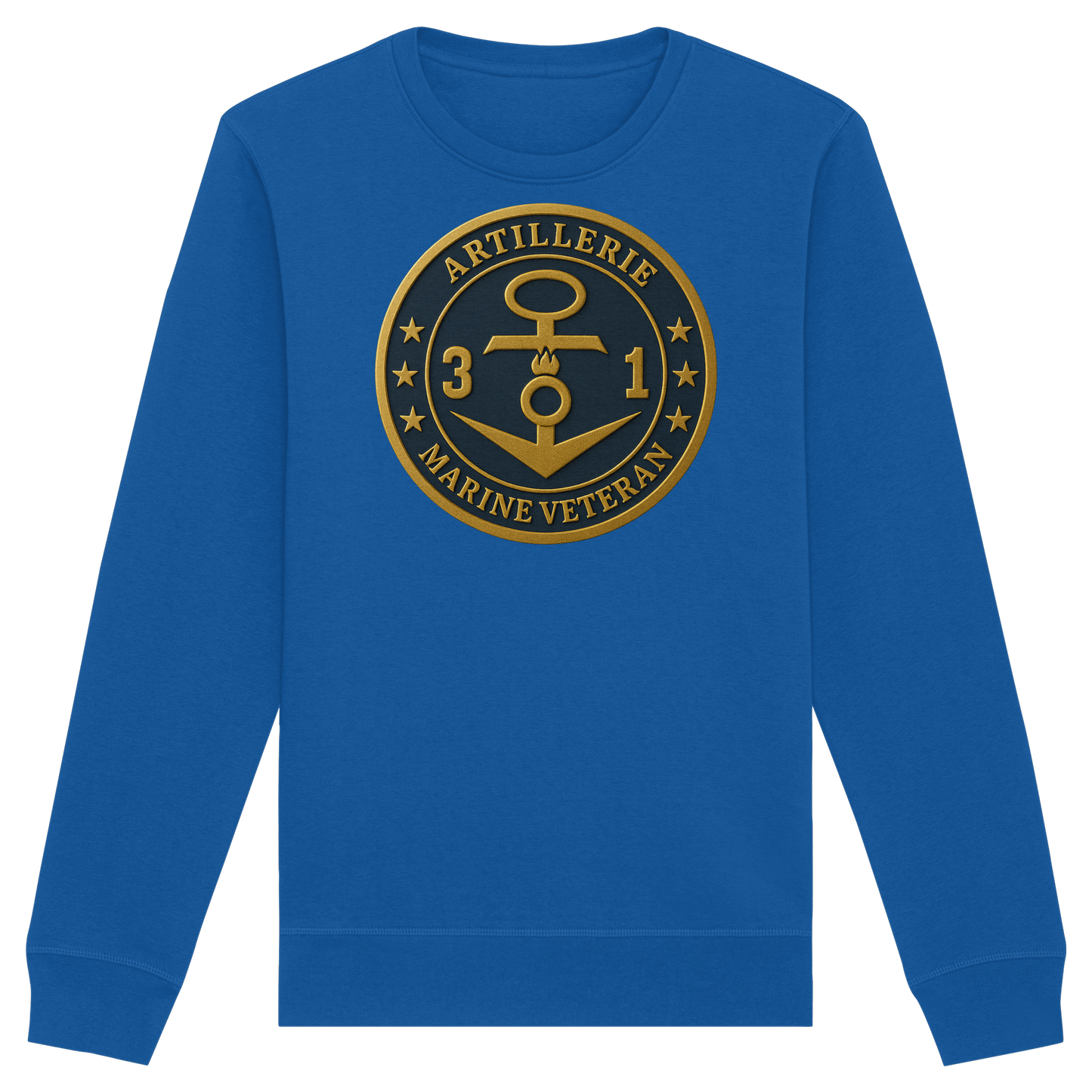 Marine Veteran 31er ARTILLERIE - Metalleffekt - Organic Basic Unisex Sweatshirt