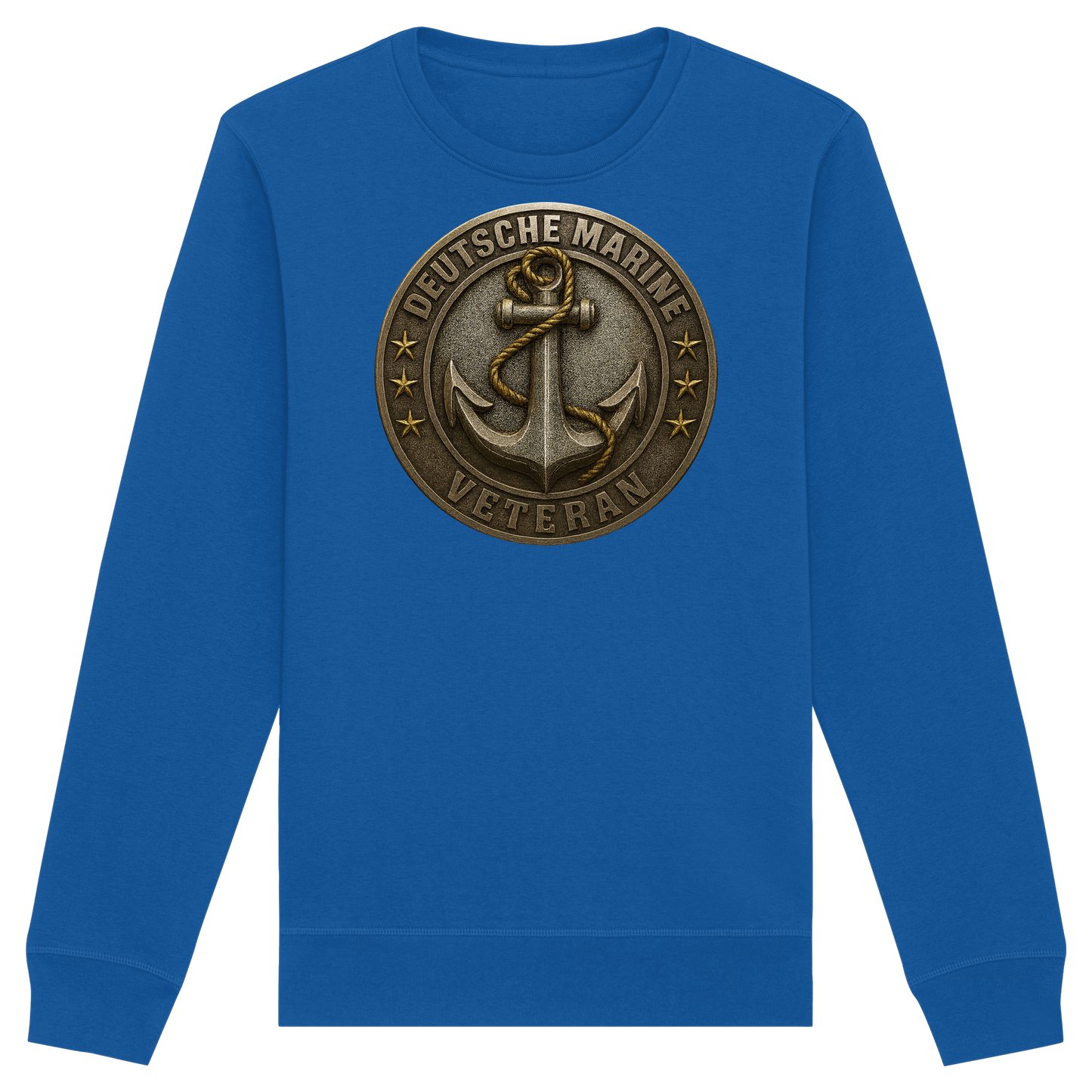 Deutsche Marine Veteran - Metalleffekt - Organic Basic Unisex Sweatshirt