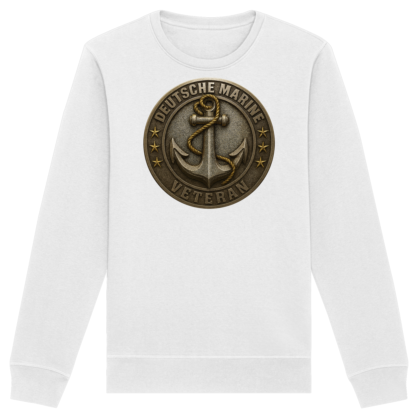 Deutsche Marine Veteran - Metalleffekt - Organic Basic Unisex Sweatshirt