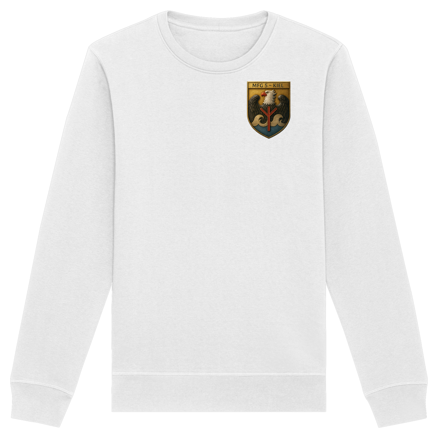 Wappen MFG5 - KIEL - Metalleffekt - Organic Basic Unisex Sweatshirt