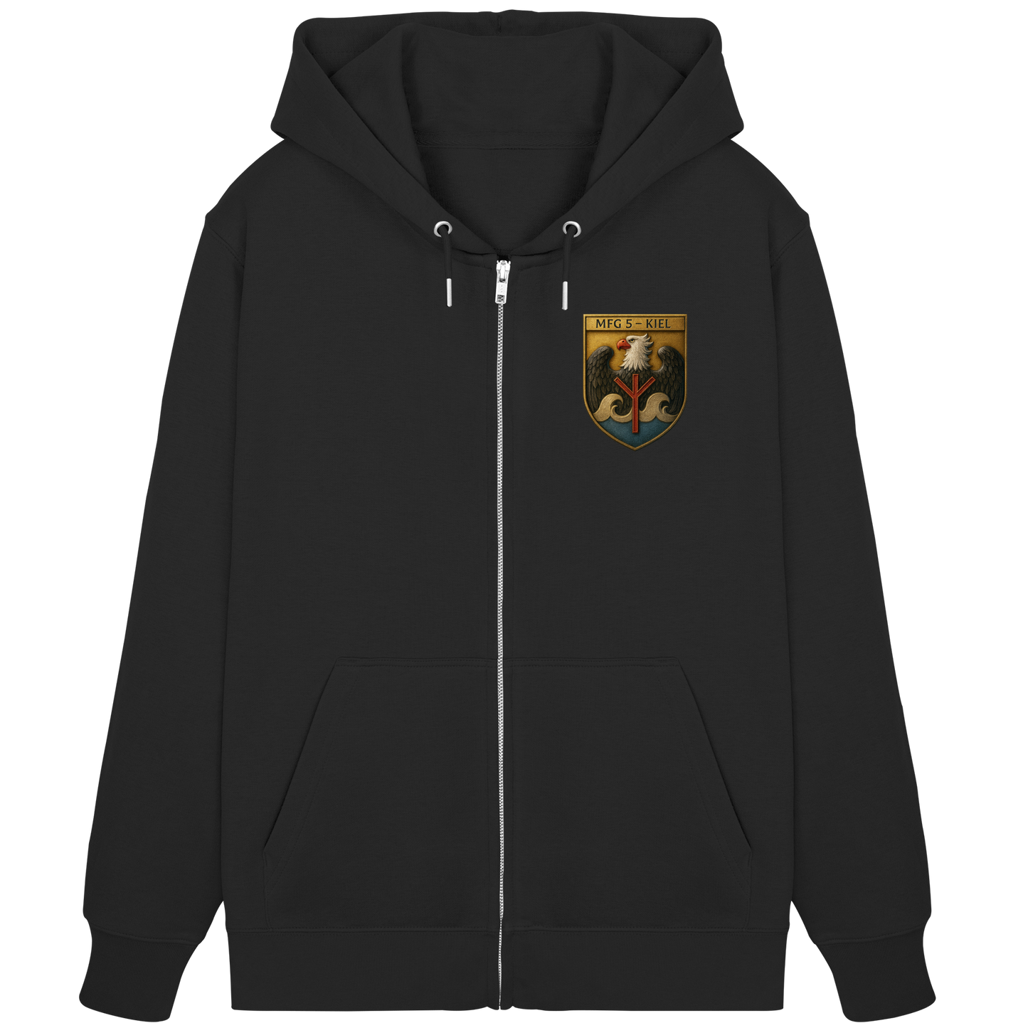 Wappen MFG5 - KIEL - Metalleffekt - Organic Zipper