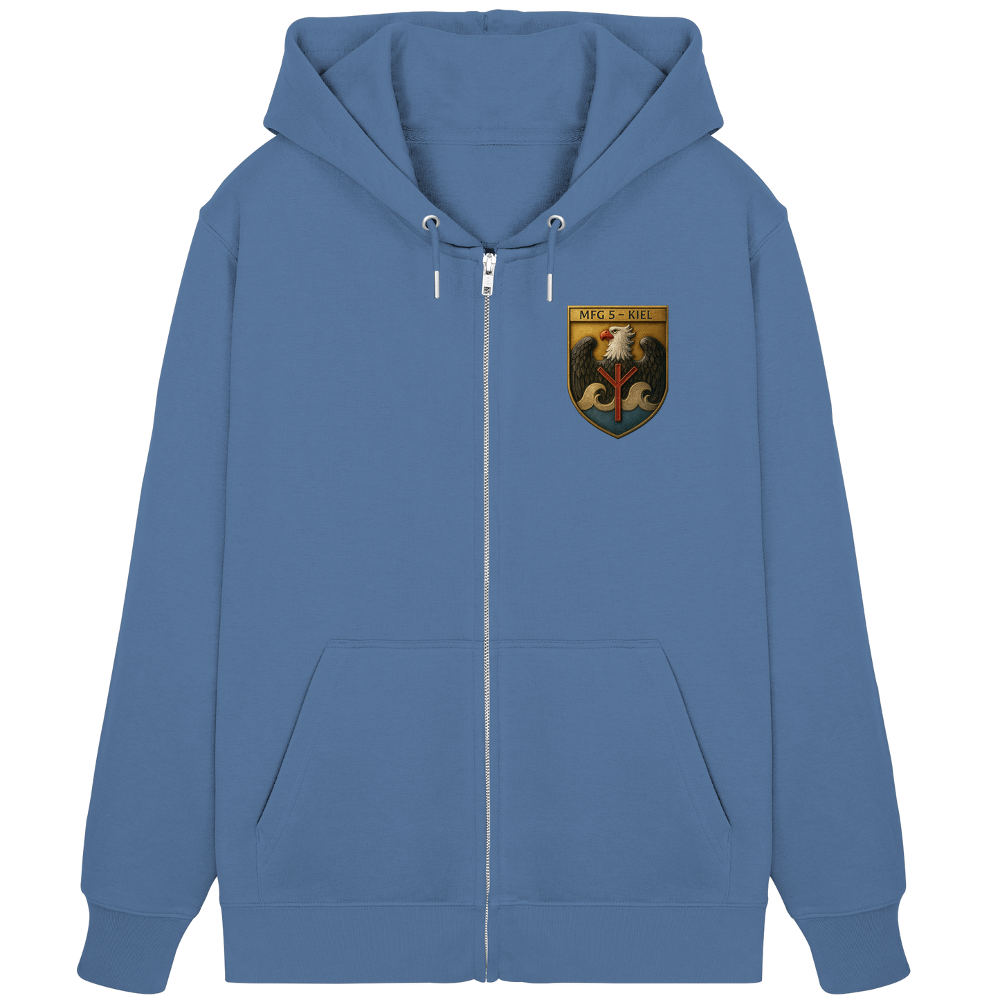 Wappen MFG5 - KIEL - Metalleffekt - Organic Zipper
