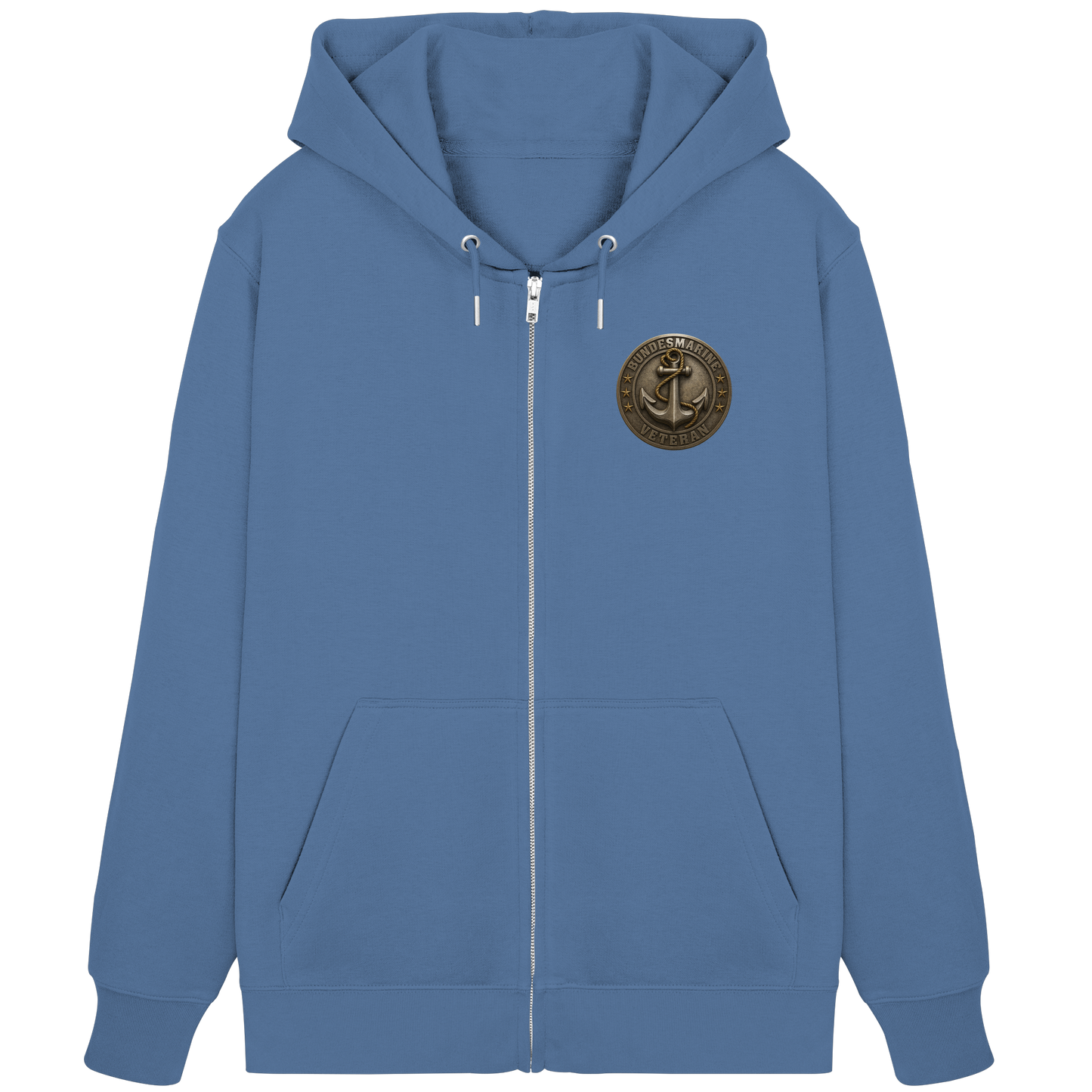 Logo BUNDESMARINE - Metalleffekt - Organic Zipper