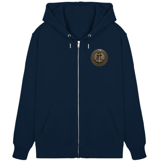 Logo BUNDESMARINE - Metalleffekt - Organic Zipper