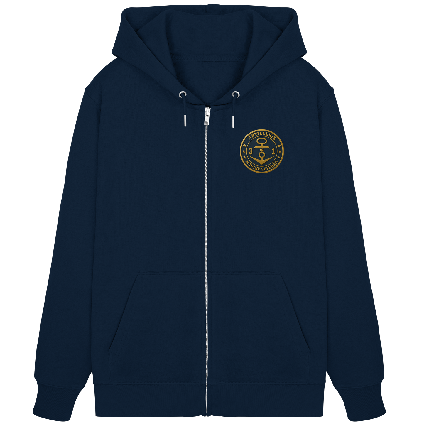 Marine Veteran 31er ARTILLERIE - Metalleffekt - Organic Zipper