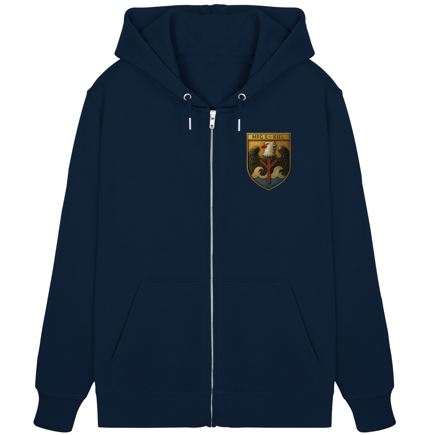 Wappen MFG5 - KIEL - Metalleffekt - Organic Zipper