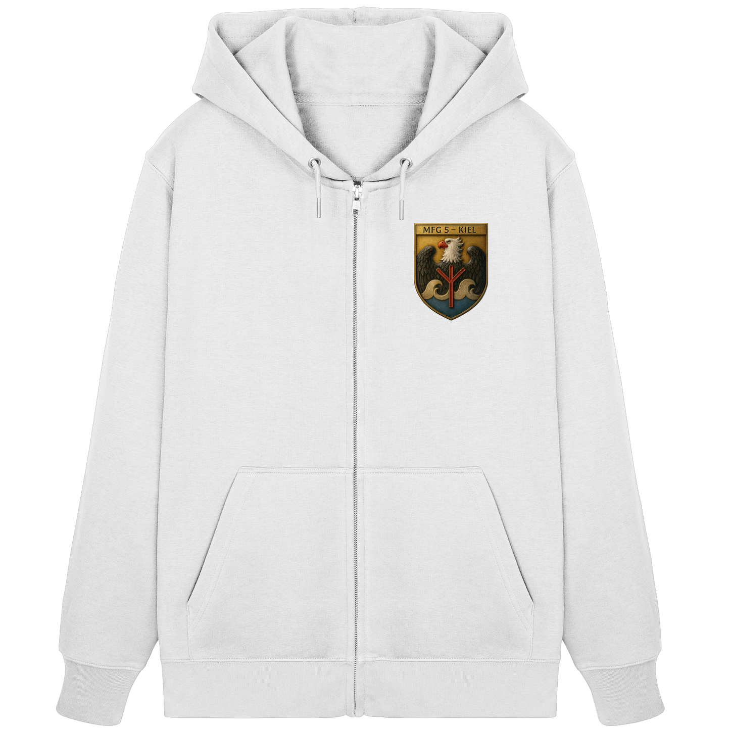 Wappen MFG5 - KIEL - Metalleffekt - Organic Zipper