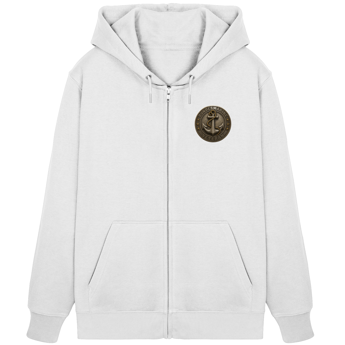 Logo BUNDESMARINE - Metalleffekt - Organic Zipper