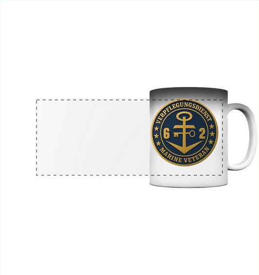 Marine Veteran 62er VERPFLEGUNGSDIENST - Metalleffekt  - Panorama Magic Mug