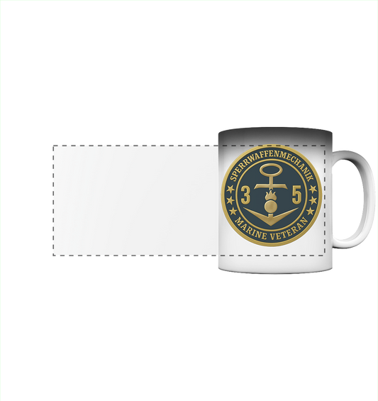 Marine Veteran 35er SPERRWAFFENMECHANIK - Metalleffekt  - Panorama Magic Mug