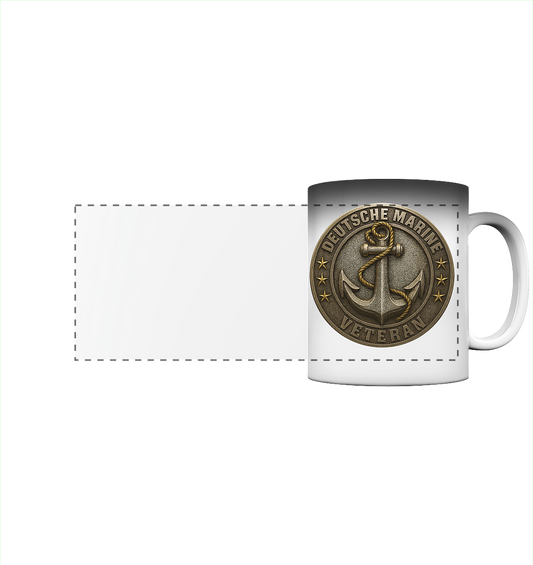 Deutsche Marine Veteran  - Metalleffekt  - Panorama Magic Mug