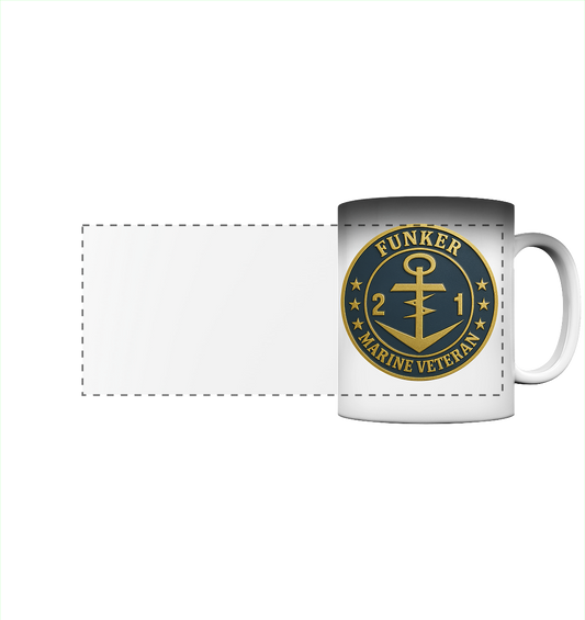 Marine Veteran 21er FUNKER - Metalleffekt - Panorama Magic Mug