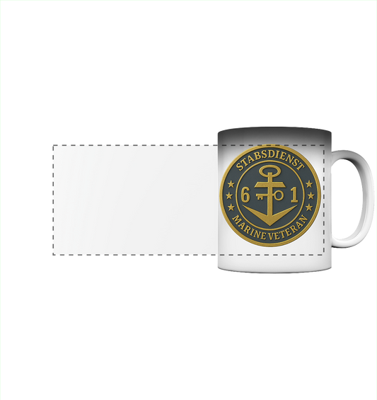Marine Veteran 61er STABSDIENST - Metalleffekt - Panorama Magic Mug