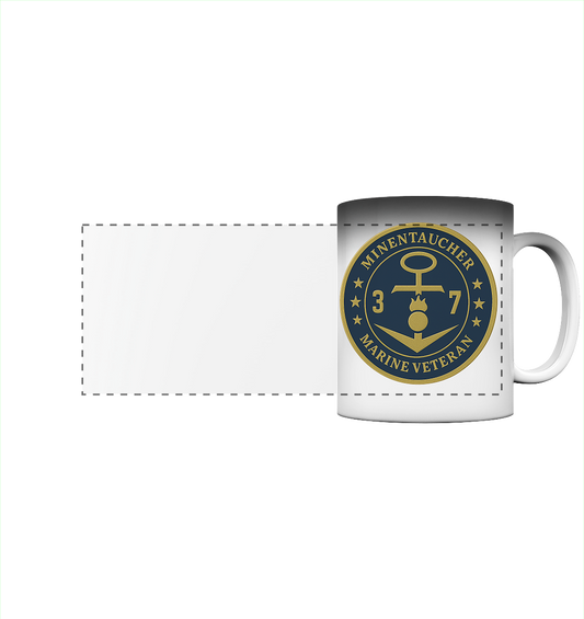 Marine Veteran 37er MINENTAUCHER - Metalleffekt - Panorama Magic Mug