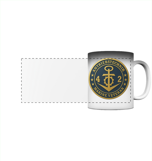 Marine Veteran 42er ANTRIEBSTECHNIK - Metalleffekt  - Panorama Magic Mug