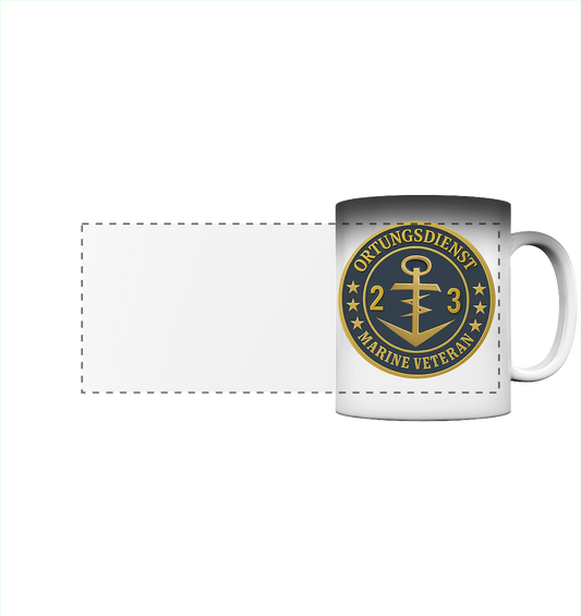 Marine Veteran 23er ORTUNG - Metalleffekt  - Panorama Magic Mug