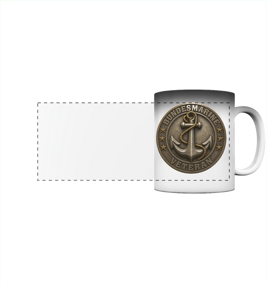 Logo BUNDESMARINE - Metalleffekt - Panorama Magic Mug