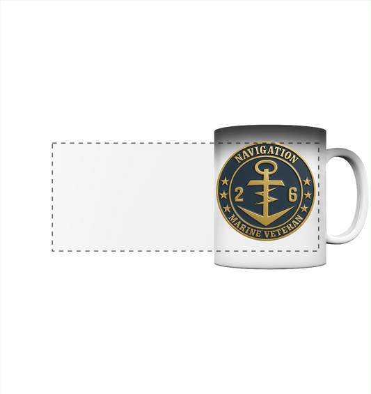 Marine Veteran 26er NAVIGATION - Metalleffekt  - Panorama Magic Mug