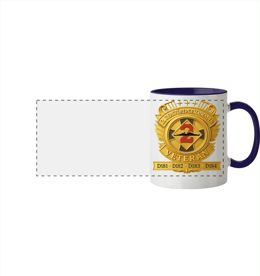 2. Zerstörergeschwader - Veteran - Panorama Tasse zweifarbig