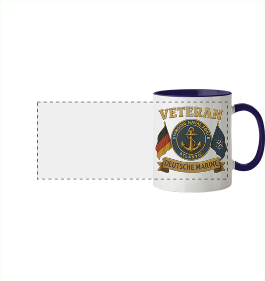 Veteran DEUTSCHE MARINE SNFL - Panorama Tasse zweifarbig