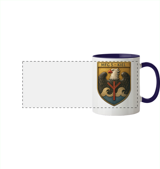 Wappen MFG5 - KIEL - Metalleffekt - Panorama Tasse zweifarbig