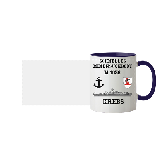SM-Boot M1052 KREBS - Panorama Tasse zweifarbig