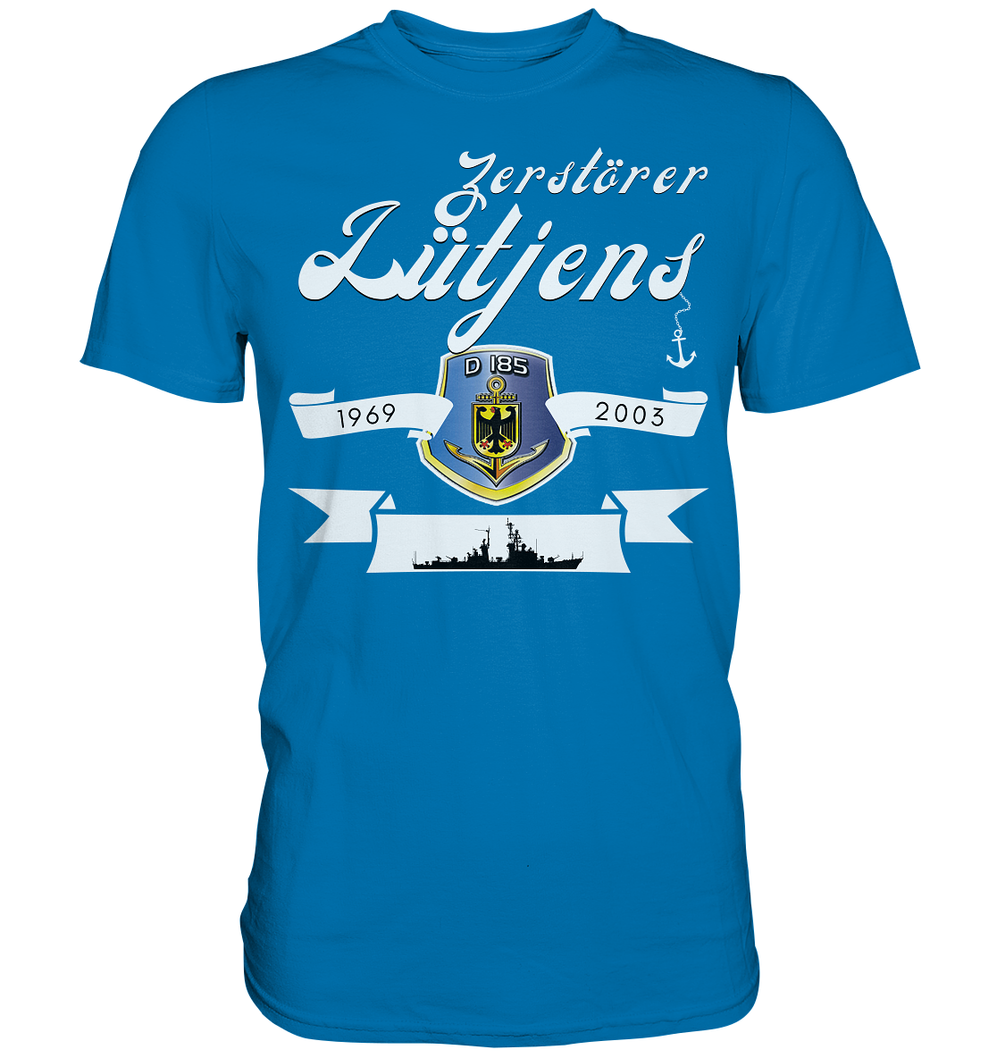 Zerstörer D185 LÜTJENS 1969-2003 - Premium Shirt