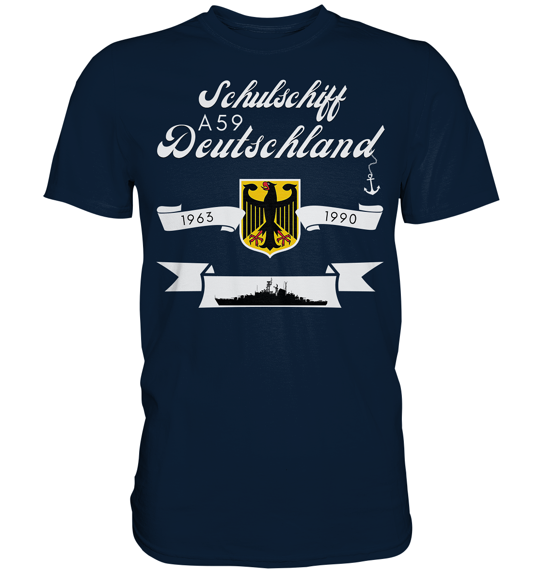 Schulschiffe A59 DEUTSCHLAND 1963-1990 - Premium Shirt