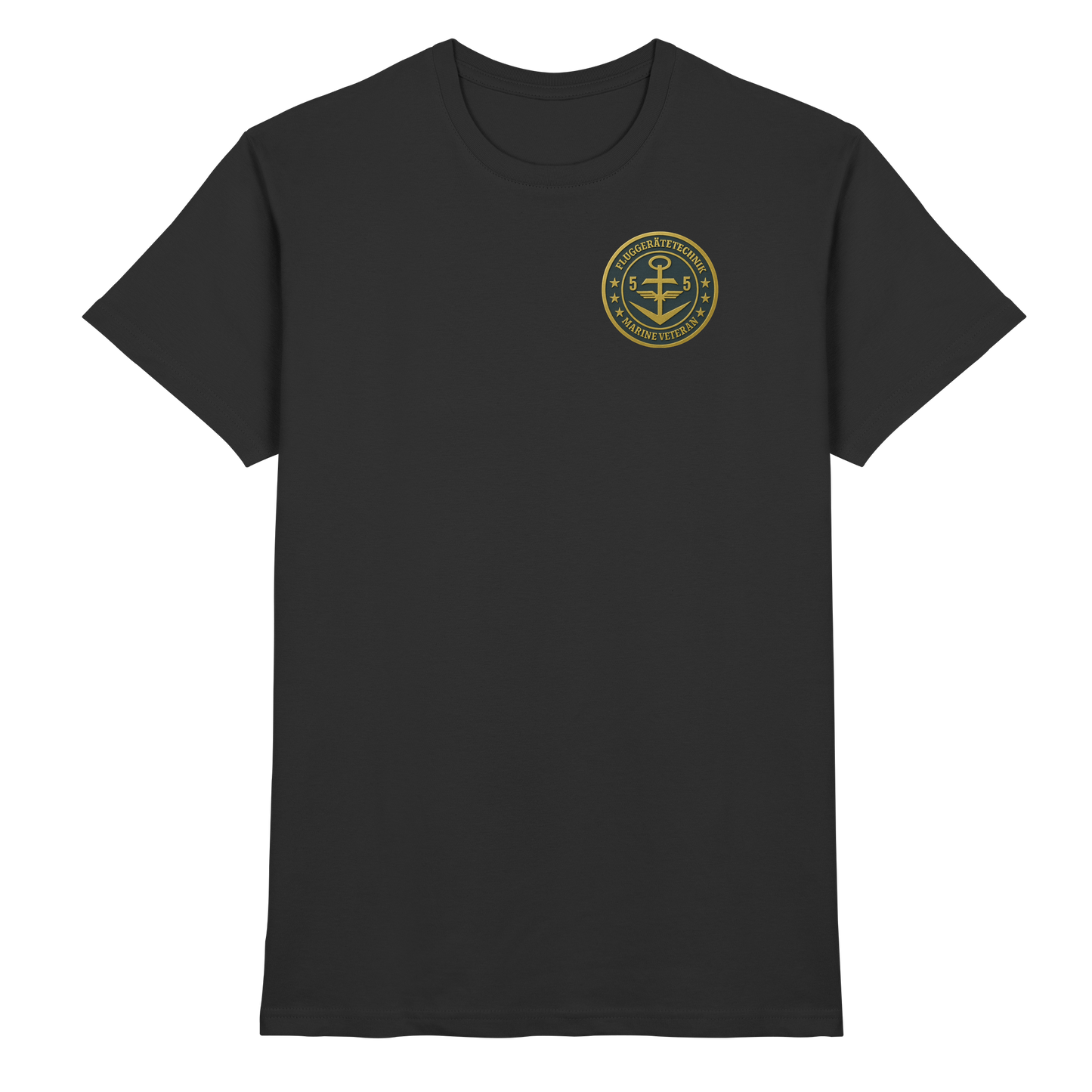 Marine Veteran 55er FLUGGERÄTETECHNIK - Metalleffekt - Premium Shirt
